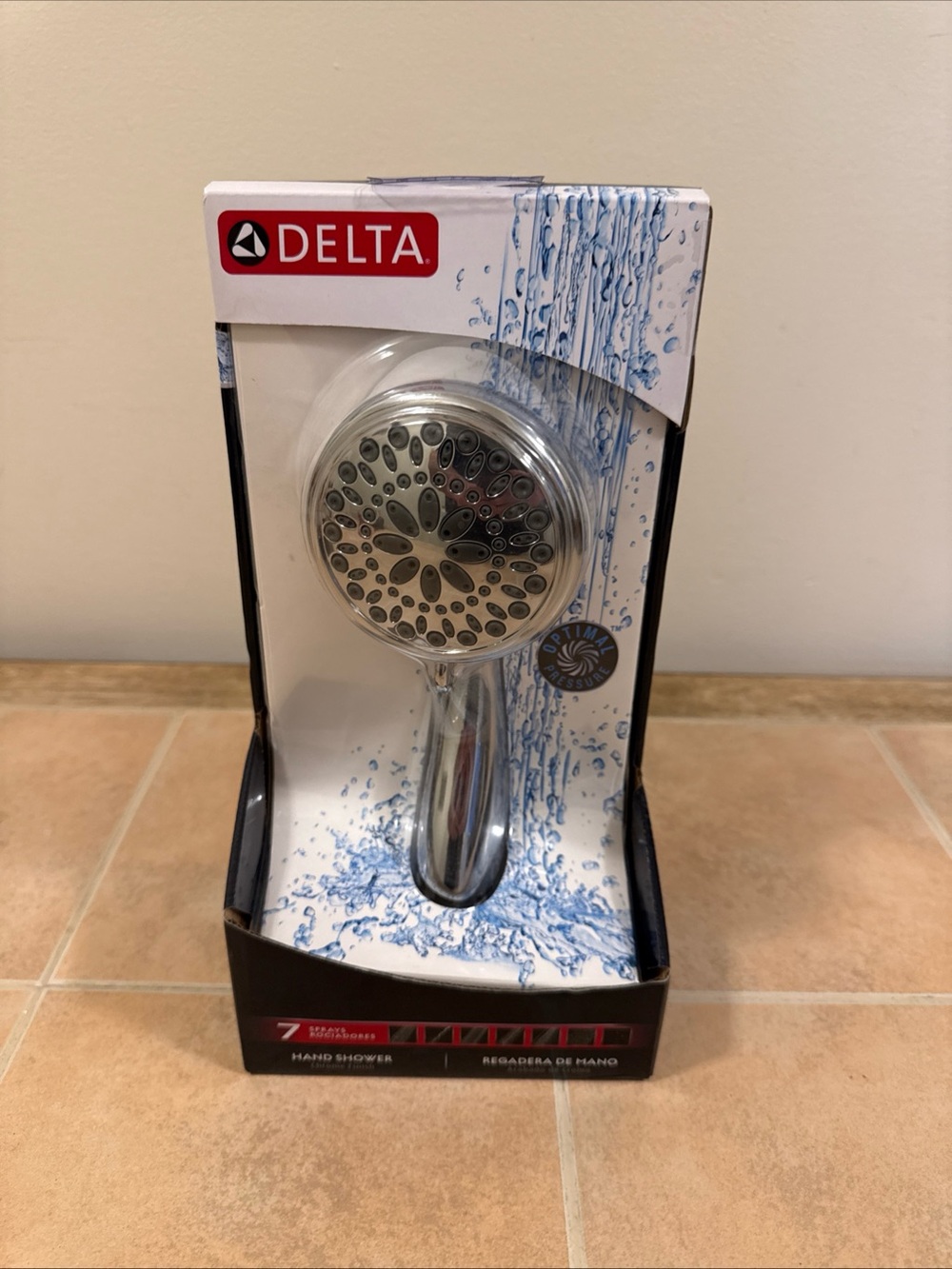 Delta Polished Chrome Multi-Function Handheld Shower Head
